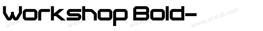 Workshop Bold字体转换